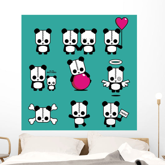 Lezzi - The Cute Panda Wall Decal