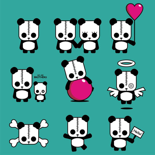 Lezzi - The Cute Panda Wall Decal