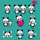 Lezzi - The Cute Panda Wall Decal