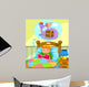 boy in bed reading a book about dragons Wall Mural
