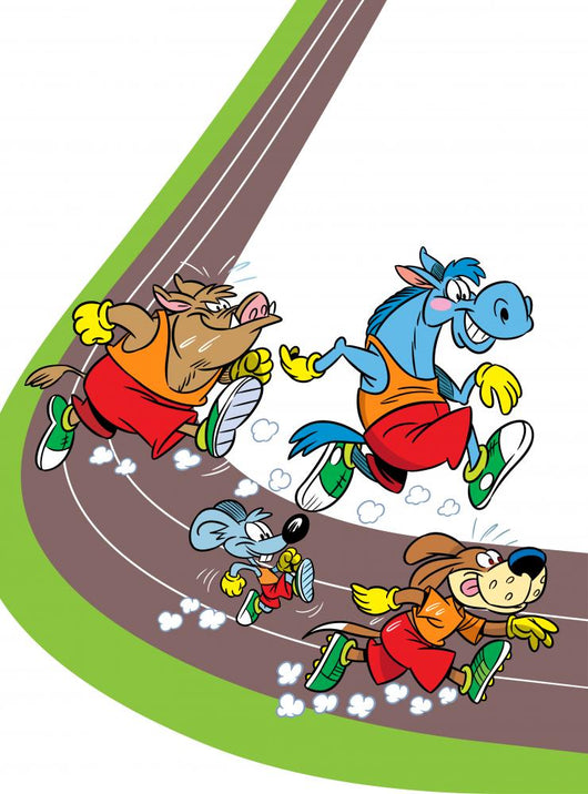 Animals Treadmill Wall Decal