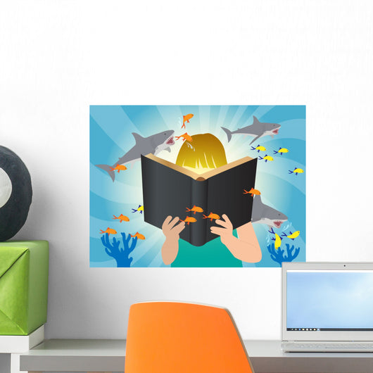 Underwater World Imagination Concept Wall Decal