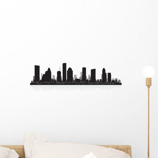 Houston City Skyline Silhouette