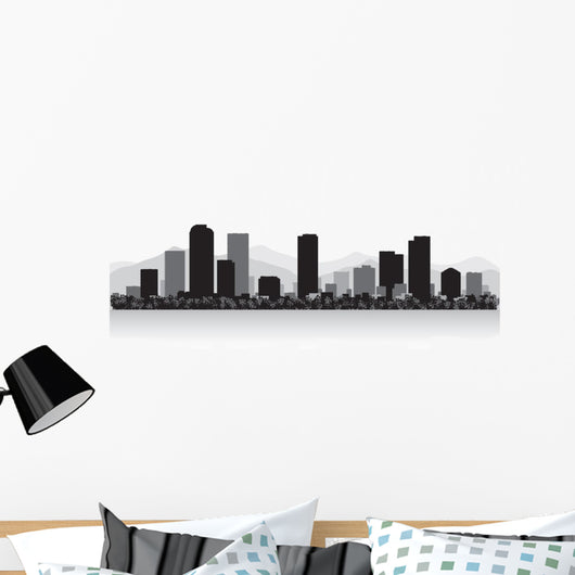 Denver City Skyline Silhouette