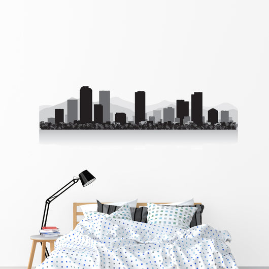 Denver City Skyline Silhouette