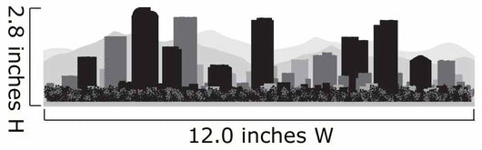 Denver City Skyline Silhouette