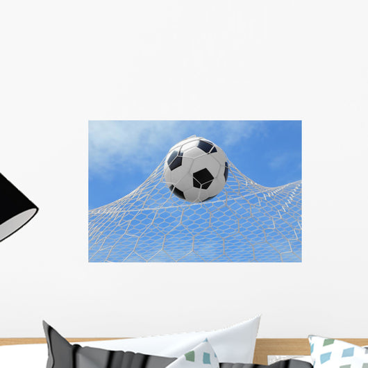 Soccer Ball Shoot to Wall Mural