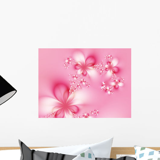 Garland of flowers Wall Mural