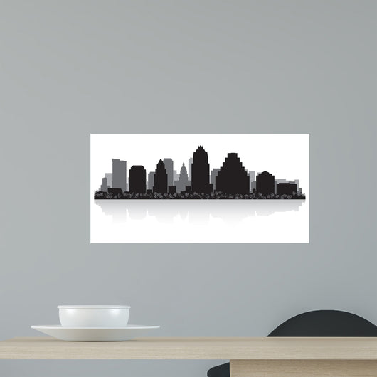 Austin City Skyline Silhouette