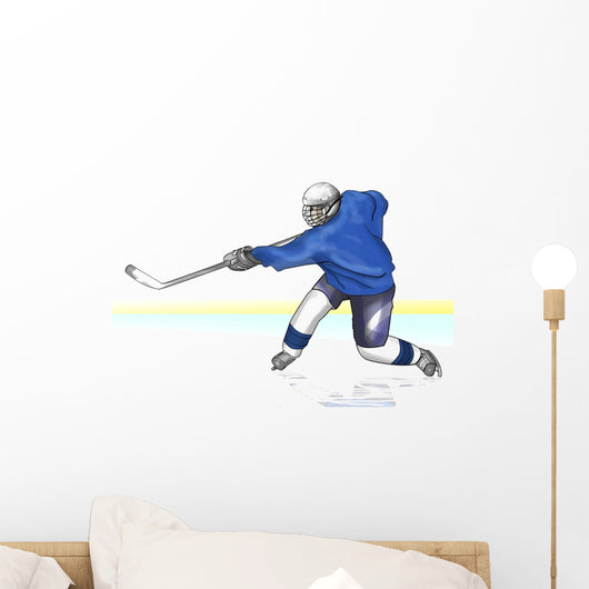Illustration Ice Hockey Player