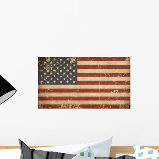 Usa Aged Flat Flag