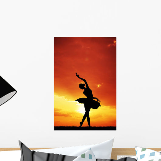 Dancer Sunset Wall Mural