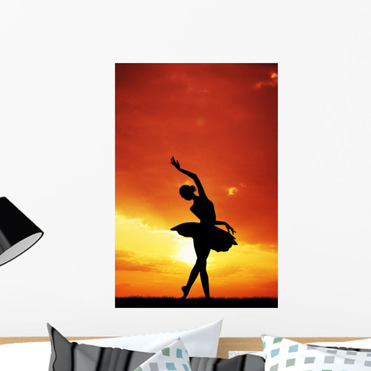 Dancer Sunset Wall Mural