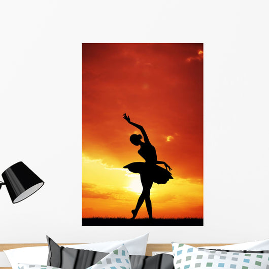 Dancer Sunset Wall Mural