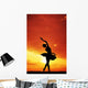 Dancer Sunset Wall Mural