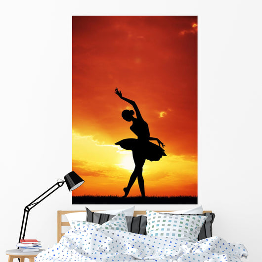 Dancer Sunset Wall Mural