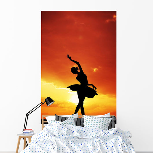 Dancer Sunset Wall Mural