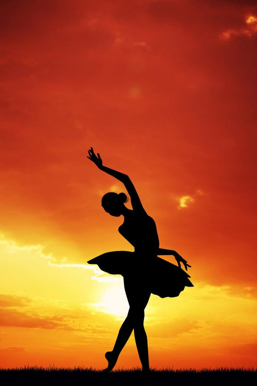 Dancer Sunset Wall Mural