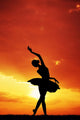Dancer Sunset Wall Mural
