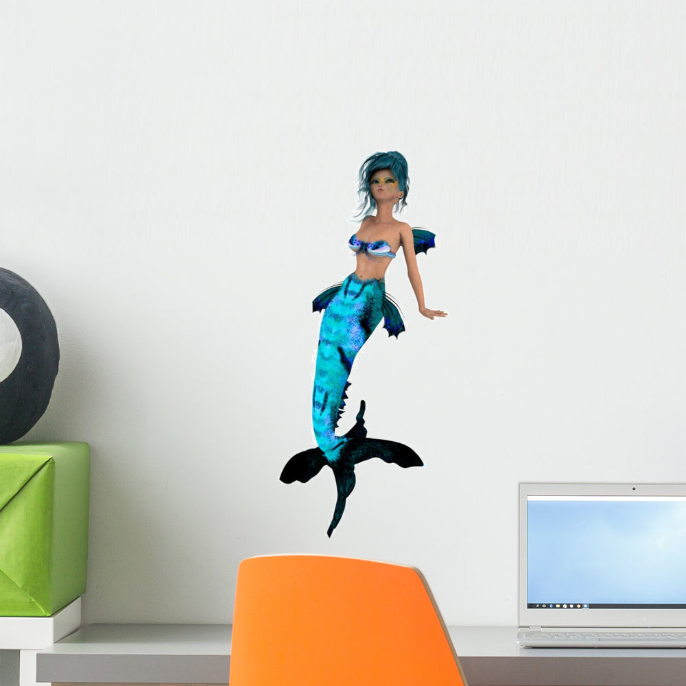 Mermaid Wall Decal Wallmonkeys
