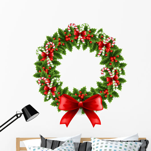 Christmas wreath Wall Decal