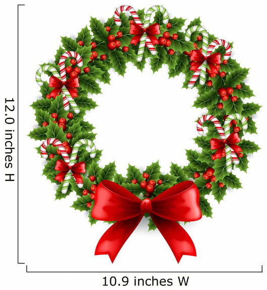 Christmas wreath Wall Decal