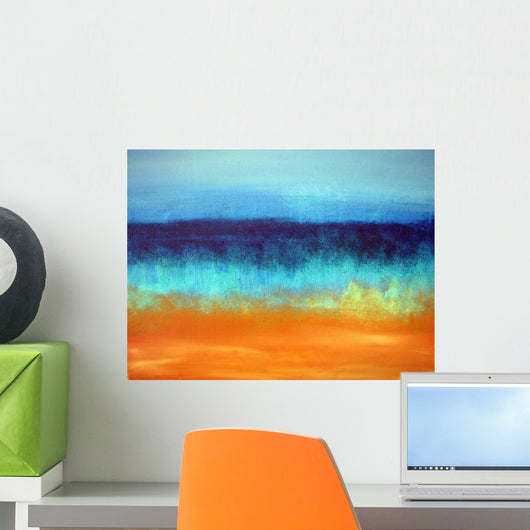 Abstract Acrylic Painted Background Wall Mural