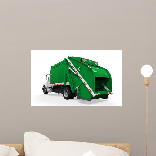 Garbage Truck Isolated Wall Decal