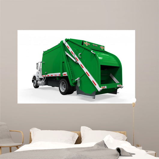 Garbage Truck Isolated Wall Decal
