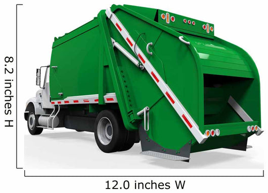 Garbage Truck Isolated Wall Decal
