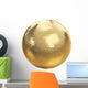 Golden disco ball on white isolated with clipping path Wall Decal