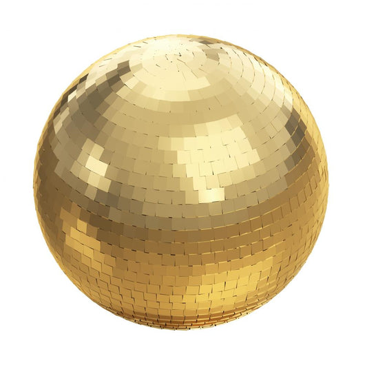 Golden disco ball on white isolated with clipping path Wall Decal
