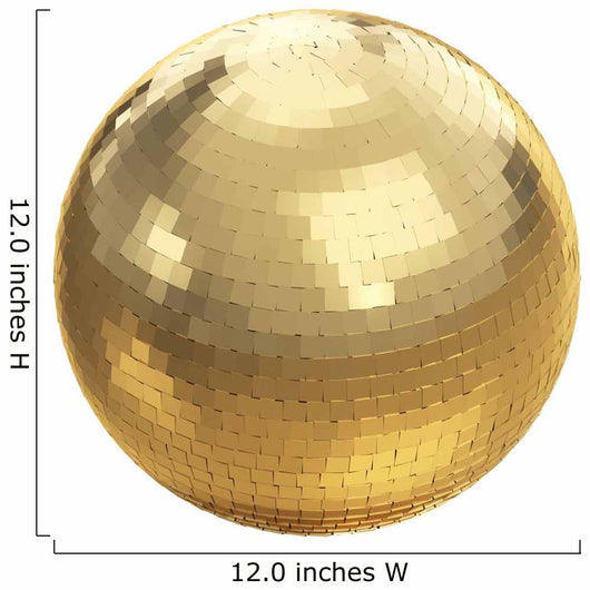 Golden disco ball on white isolated with clipping path Wall Decal