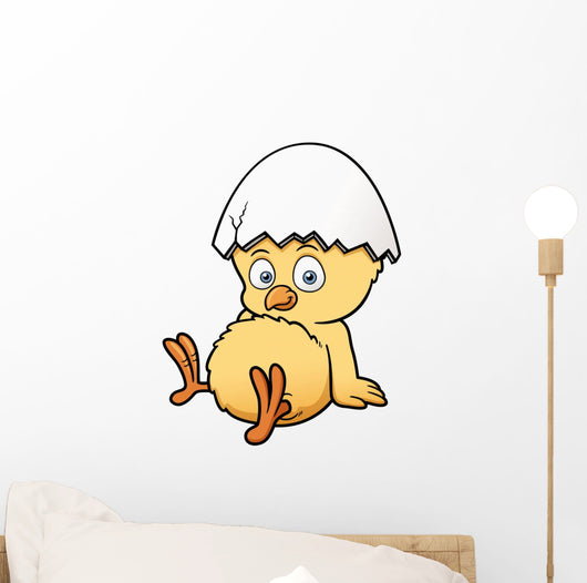 Vector Illustration Little Chicken Wall Decal