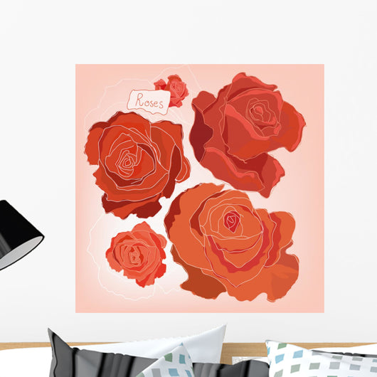 Roses Wall Mural