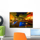 Privater Garten Bei Nacht - Sommerversion Wall Mural
