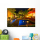 Privater Garten Bei Nacht - Sommerversion Wall Mural