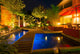 Privater Garten Bei Nacht - Sommerversion Wall Mural