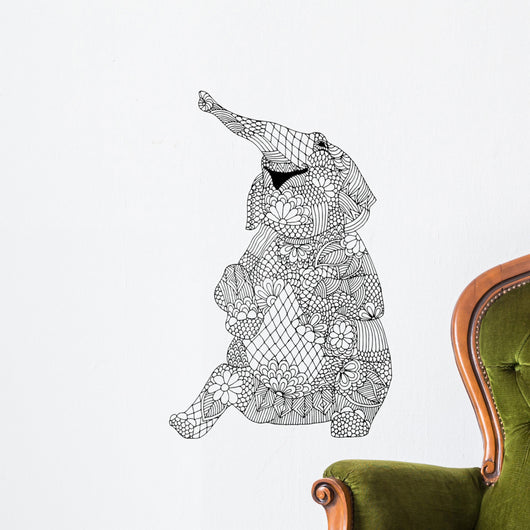 Happy elephant Wall Decal