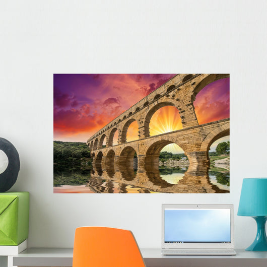 Pont Du Gard Provence Wall Decal