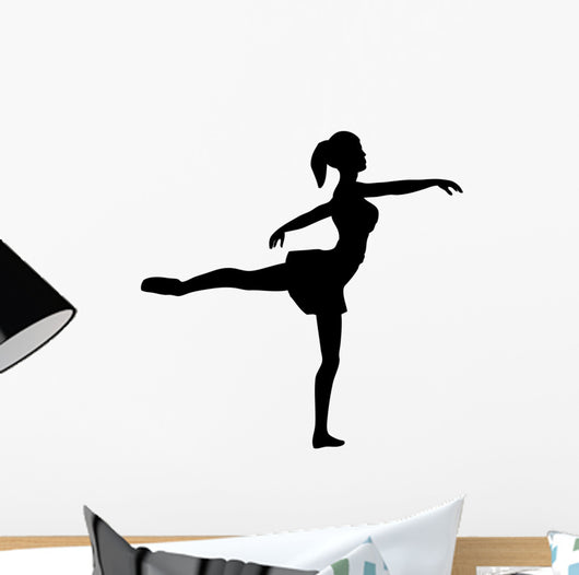 Silhouette of a Ballet Dancer Wall Decal