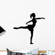 Silhouette of a Ballet Dancer Wall Decal