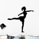 Silhouette of a Ballet Dancer Wall Decal