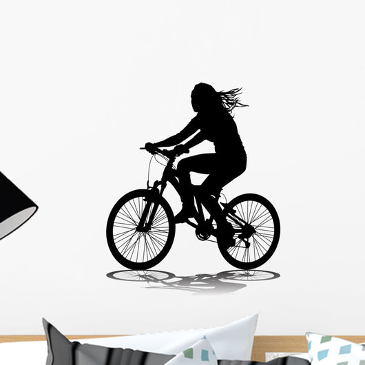 Cyclist Wall Decal