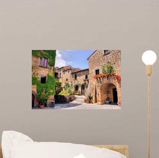 Picturesque Corner Quaint Hill Wall Decal