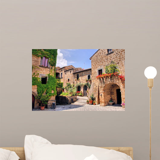 Picturesque Corner Quaint Hill Wall Decal
