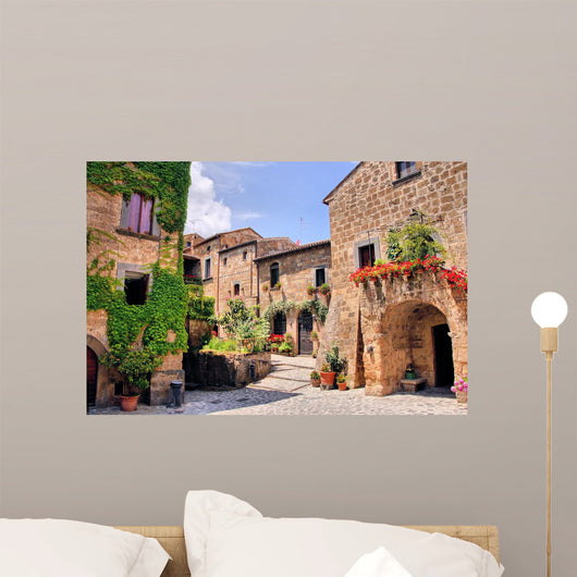 Picturesque Corner Quaint Hill Wall Decal