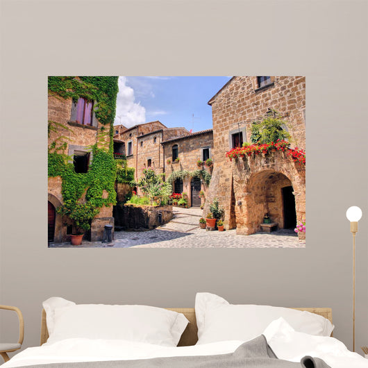 Picturesque Corner Quaint Hill Wall Decal