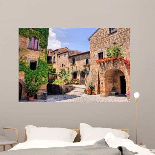 Picturesque Corner Quaint Hill Wall Decal