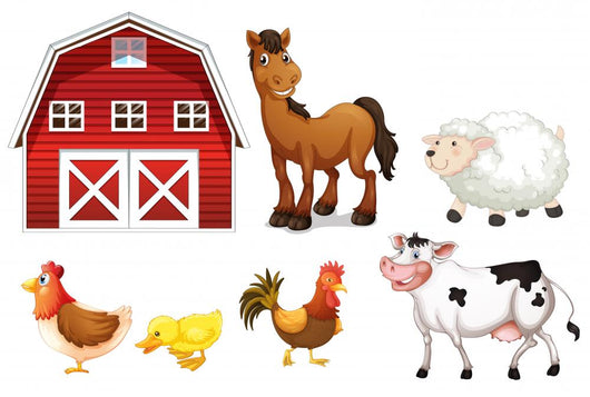 Farm Animals Wall Decal